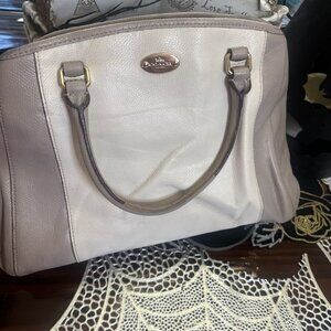 COACH MARGOT CARRYALL IN BICOLOR CROSSGRAIN Handbag Purse